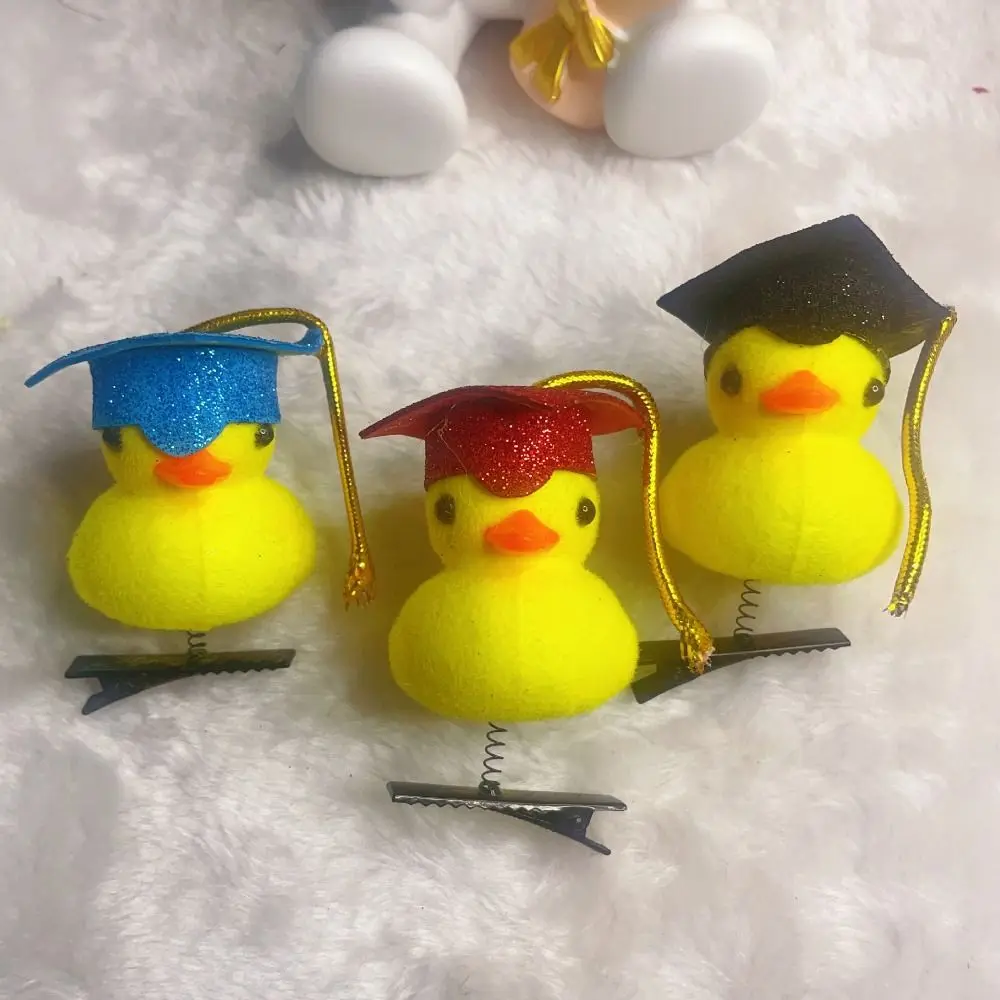 

Cute Flower Duck Hair Clips Bowknot Cap Chicken Side Barrettes Hair Accessories Plush Cartoon Duckbill Clips Kids/Children