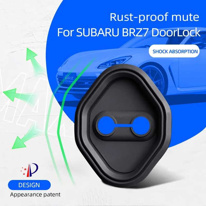 Silica Gel Door lock Case Car Door Lock Door Check Arm Protector Cover For SUBARU BRZ