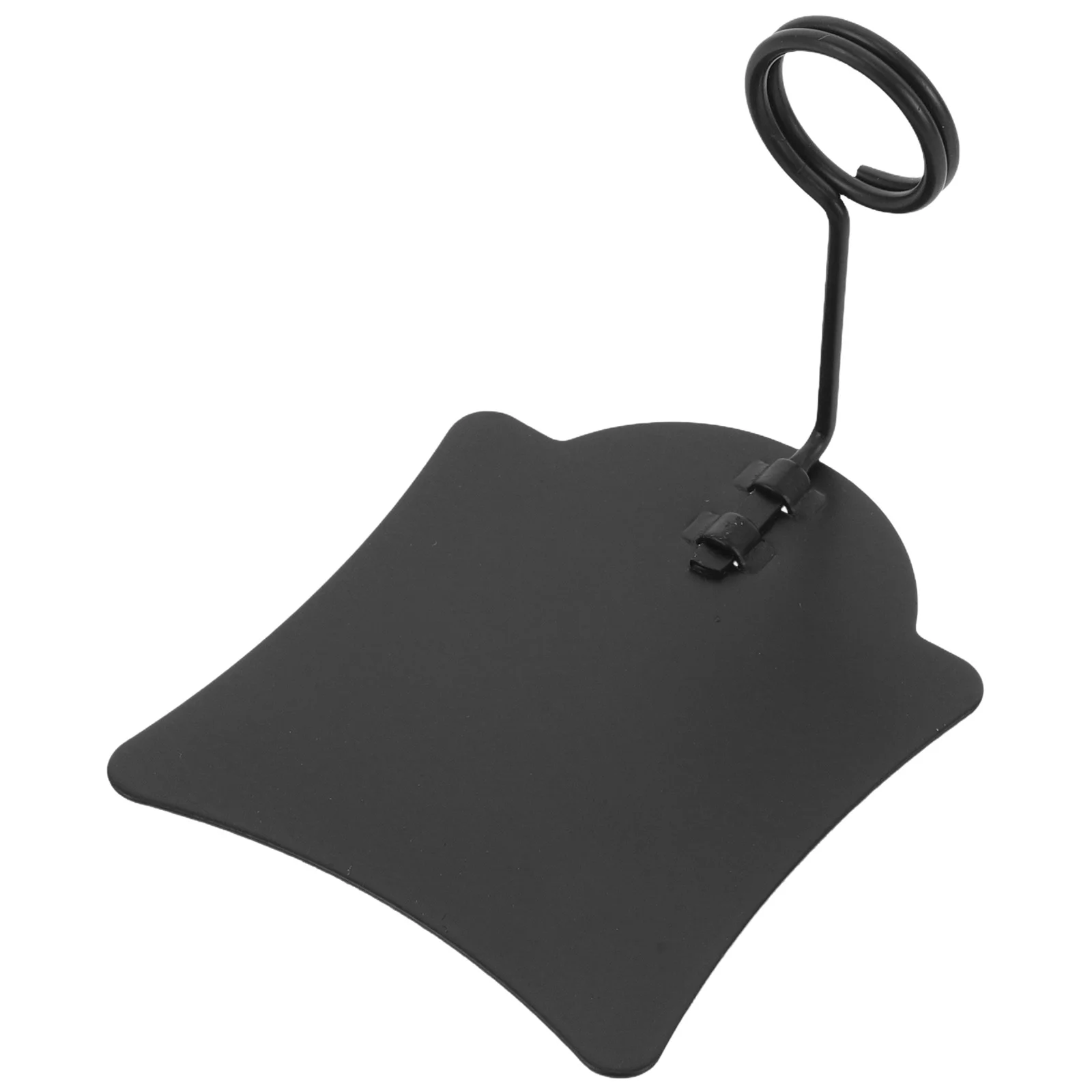 

Vertical Price Tag Holder Black Metal Stand for Bakery Cake Dessert Display Clip Design for Food Name Cards and Menu