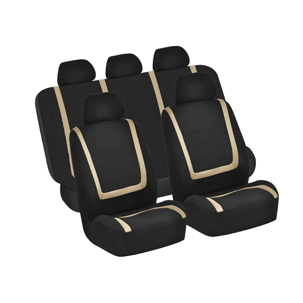 

9Pcs Universal Car Seat Cover Heavy Duty Wear Resistant Protector Modern Simple Design for Cars Trucks Suvs Interior Upgrade