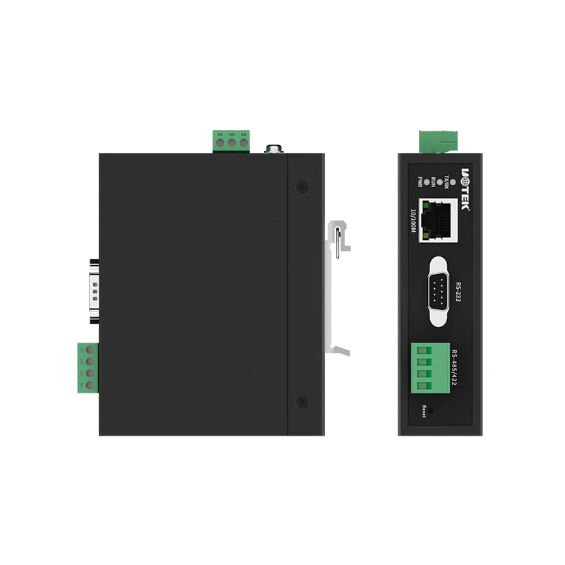 UOTEK 10/100M a 1 porta RS-232 RS485 RS422 Server dispositivo seriale Supporto Modalità di funzionamento multiple UT-6801