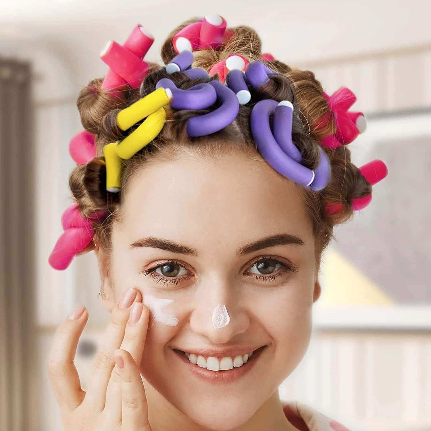 

10pcs/Set Hair Rollers, Heatless Hair Curlers, DIY No Heat Hair Styling Tools For Sleeping In Overnight Hair Curlers For Women H