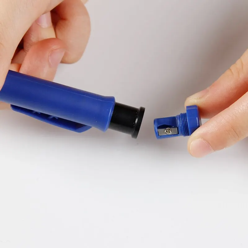 Solid Carpenter Pencil Set Woodworking Tools Mechanical Pencil 5 Colors Refill Construction Job Tools Carpentry Marking Scriber