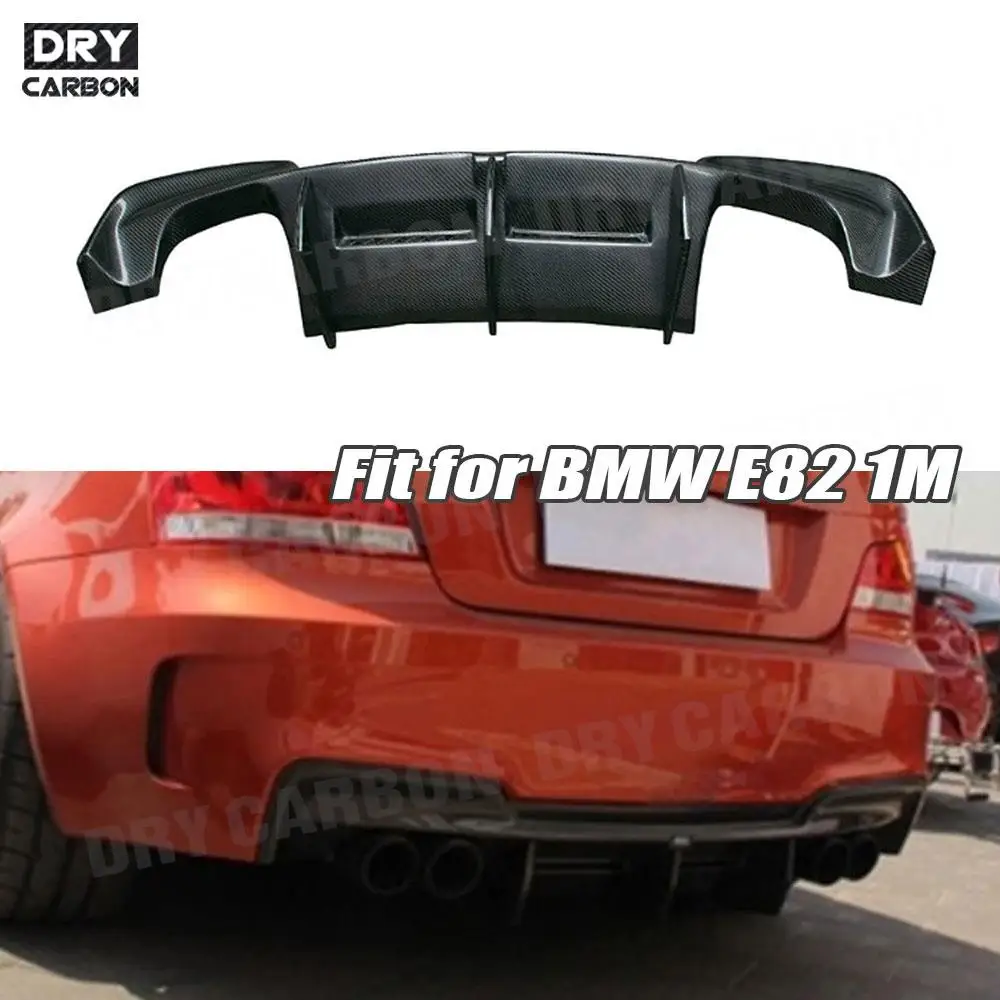 

Carbon Fiber Rear Bumper Lip Diffuser Spoiler For BMW 1 Series E82 1M Base Coupe 2011 Car Bumper Skid Plate Accessories