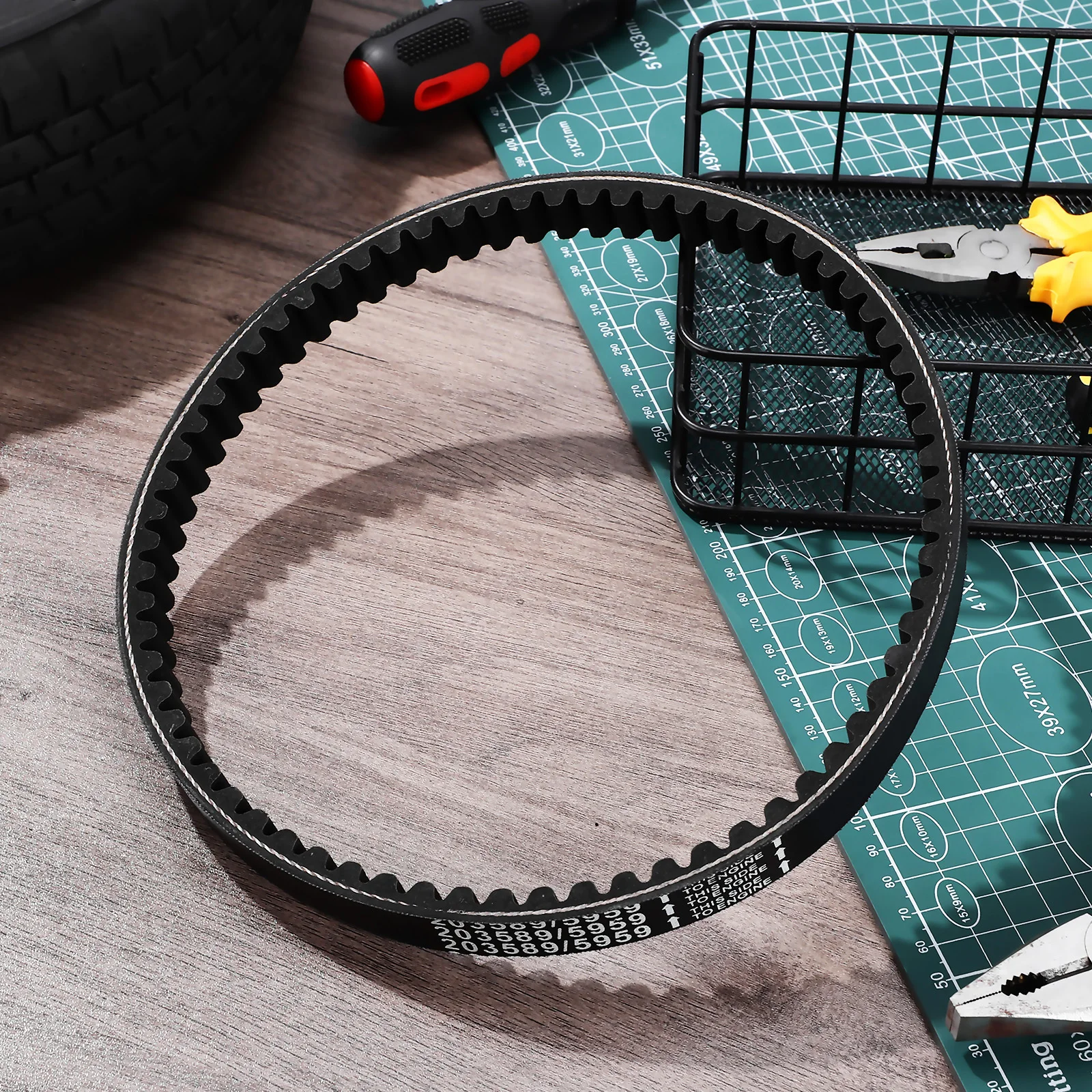 

Go Kart Drive Belt Cogged Belt Reinforced Polyamide Efficient Transmission Reduced Slippage Longevity Go Kart Accessory