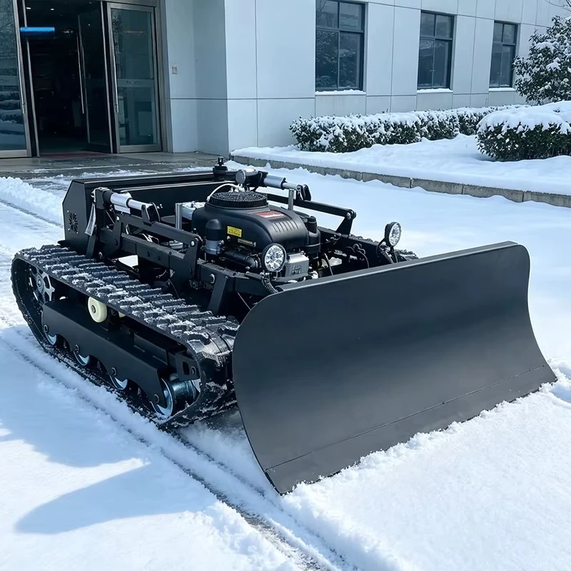 RC Tracked Snow Plow Robot Remote Contro All Terrain for Mowing Slope Wetland Snow Removal