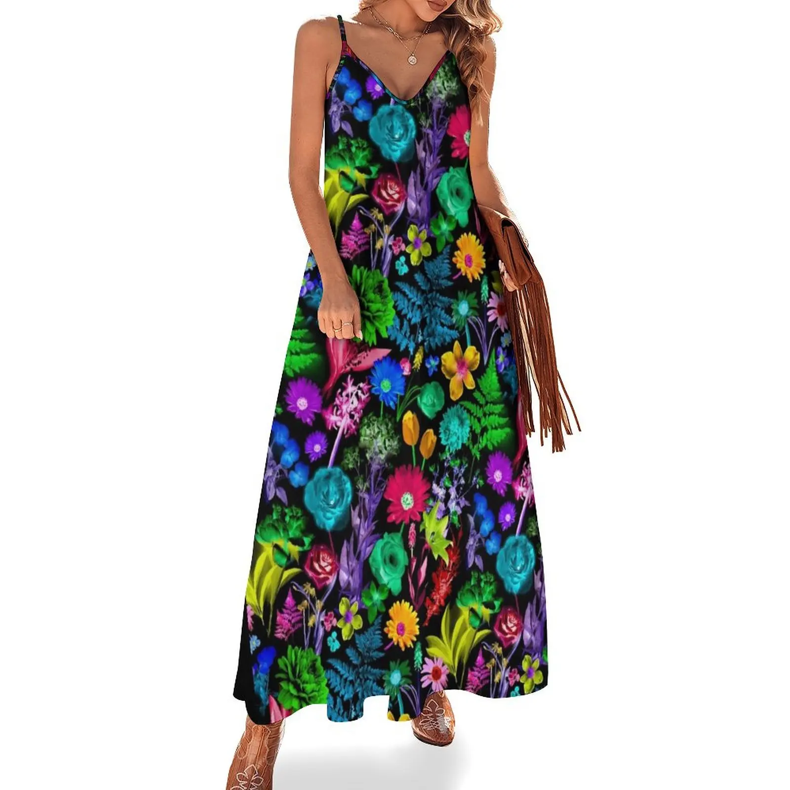 

Glowing Garden Sleeveless Long Dress Dress vintage Cocktail of dresses Dress