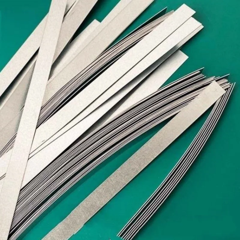 Galvanized Sheet Iron Flat Bar Bendable DIY Handmade Magnetic Flat Iron Strips for Water Pipe Fixing Thick 0.3mm Length100/150mm