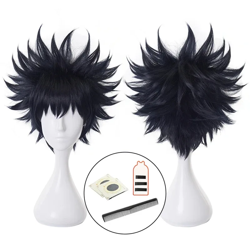 

Jujutsu JJK Anime Fushiguro Megumi Cosplay Wig Rose Net Synthetic Fiber Adjustable Size Halloween Christmas Party