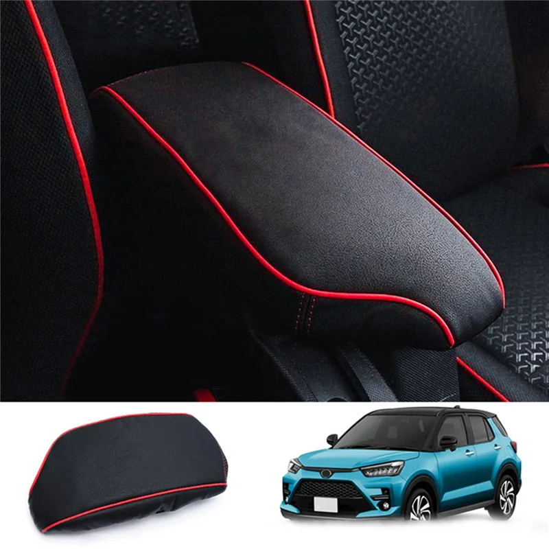 Car Center Console Lid Armrest Box Leather Protective Cover Cushion Pad for Toyota Raize