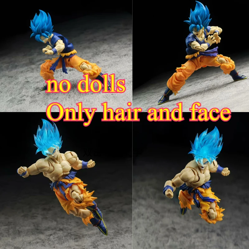 

YT Studio YT002 Dragon Ball Super Saiyan God Son Goku Blue Head Head Sculpt SSJ2 SSJ3 Anime Action Figures Toys Gifts