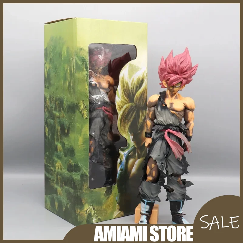 

32 см серия Dragon Ball Гоку фигурка битва поврежденная камуфляжная версия статуя аниме Коллекционная модель ручной работы Рождественская игрушка в подарок