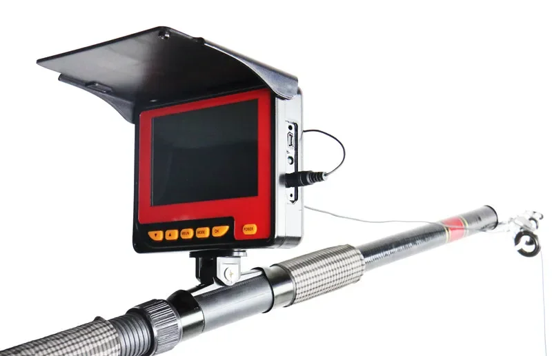 Low Power HD Waterproof 4.3 Inch Screen 20M Cable Underwater  Video Camera With DVR Function