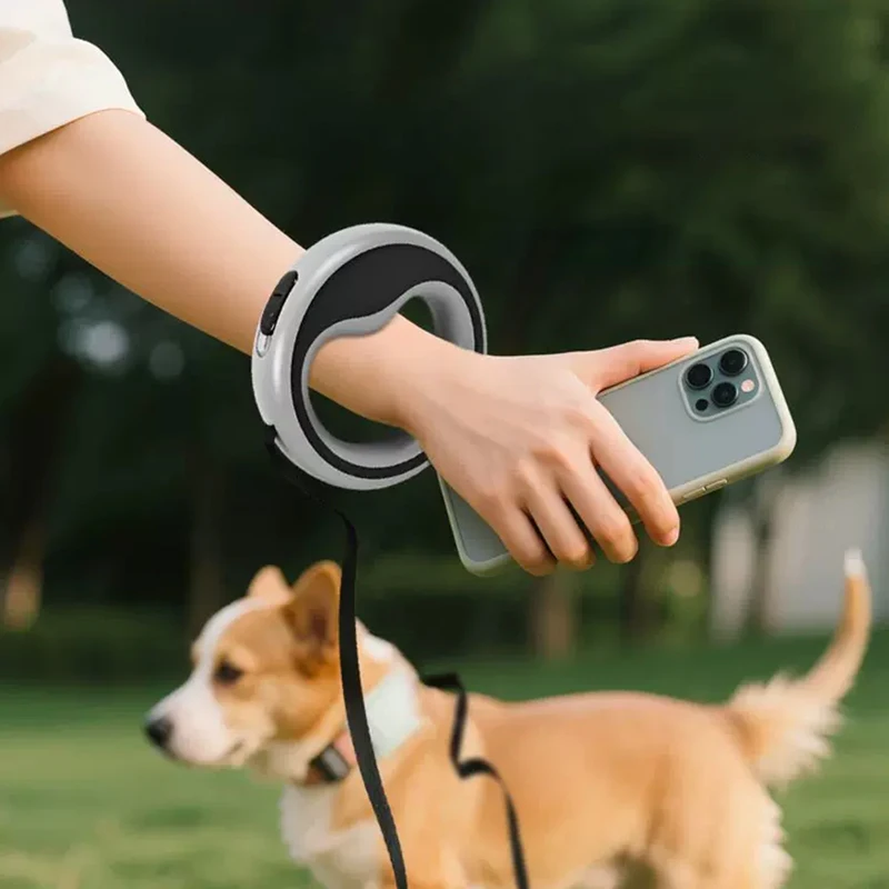 Automatisch Einziehbare Hundeleine 250cm Langlebige Leine für Kleine bis Mittelgroße Hunde Outdoor-Training Haustierzubehör