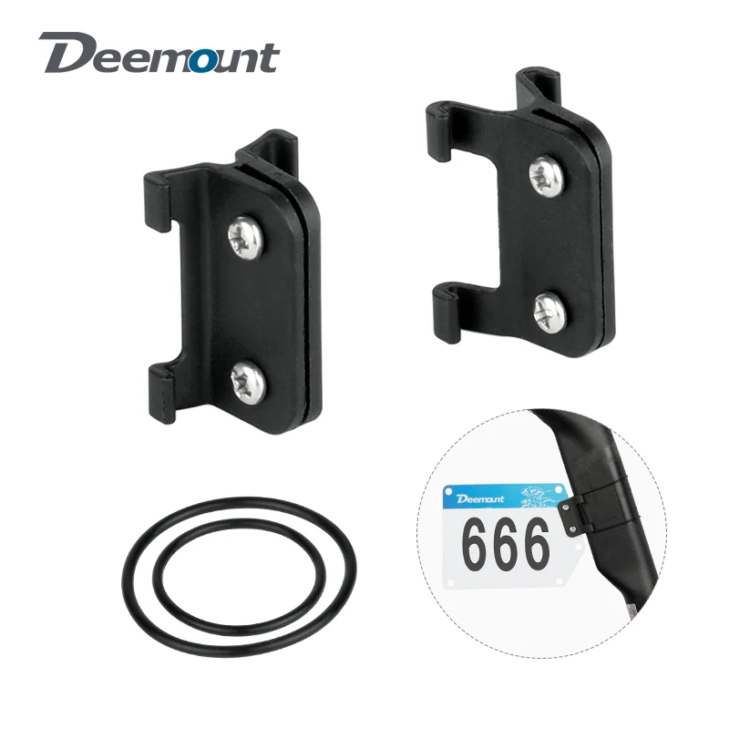 Bicycle Triathlon Racing Number Plate Holder Clip MTB Road Bike Cards Seatpost Mount Quick Release Cycling Accessories