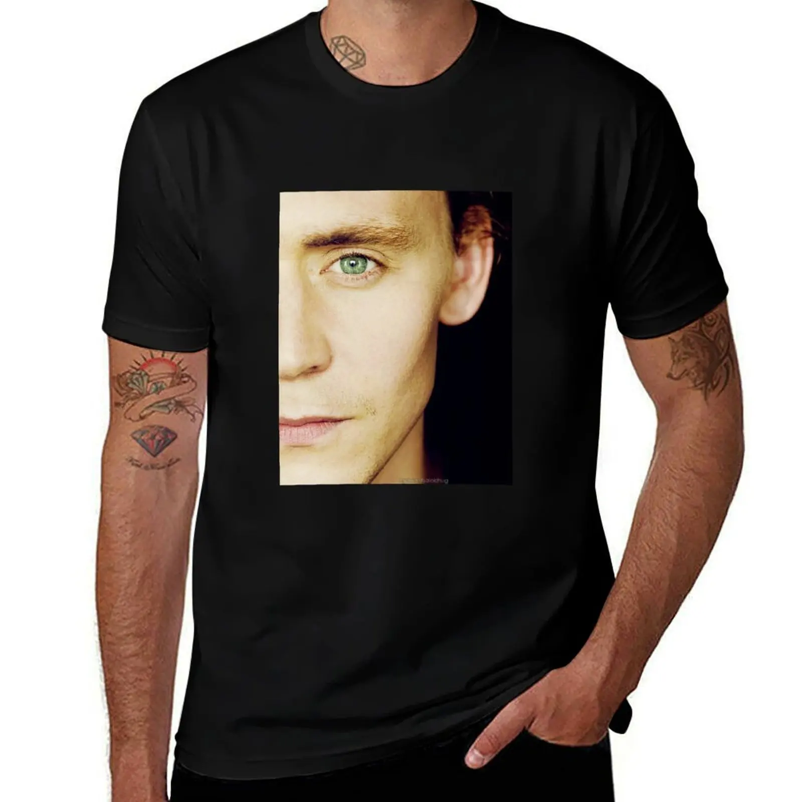 

Hiddleston T-Shirt t shirts for man pack cotton t shirt for man T-Shirt