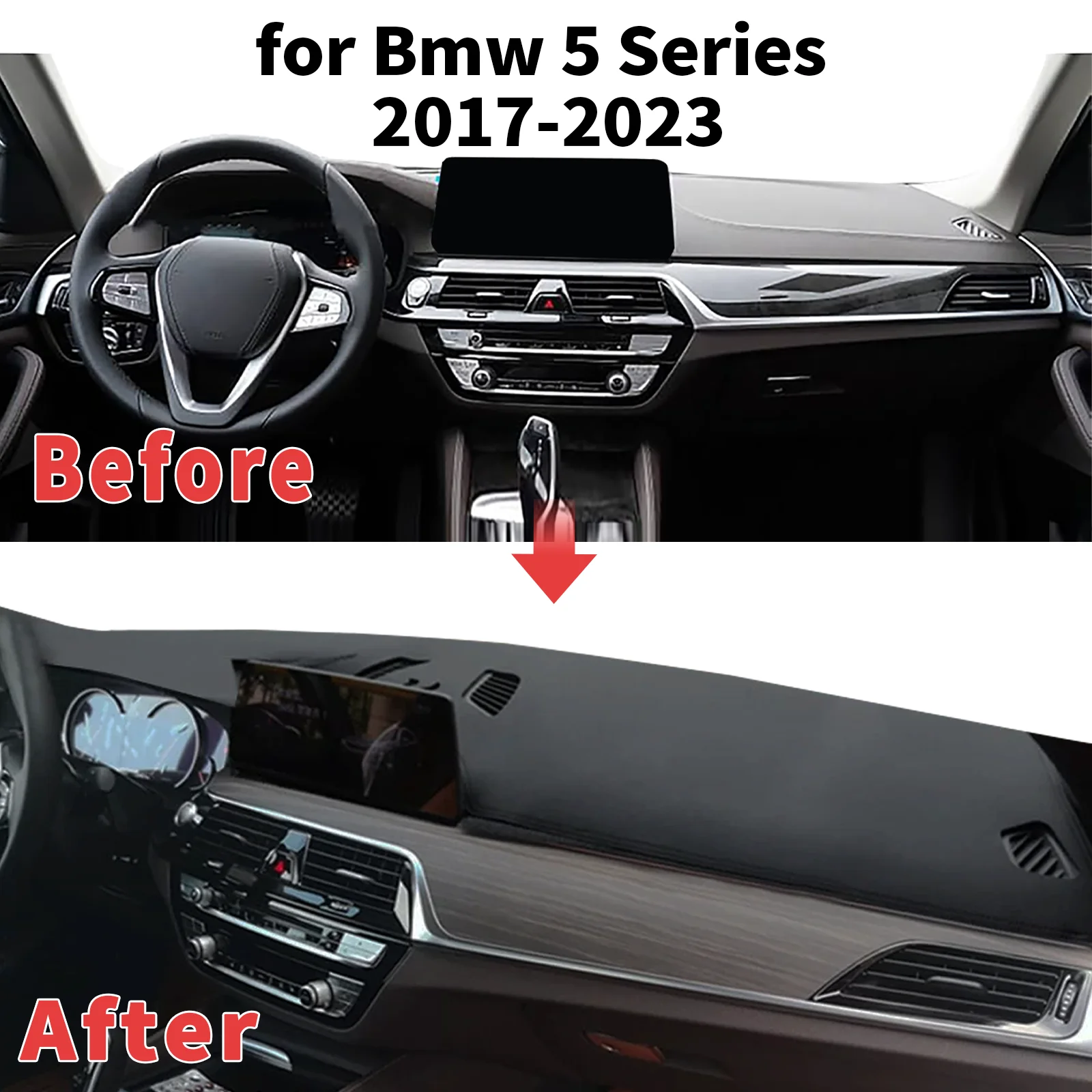 bmw-5-シリーズ-g30-g31-2017–2023-ダッシュボードカバー-サンシェードプロテクター-ダッシュマット-アンチグレア-uv-ブロック-カーペットマット-車のダッシュマット