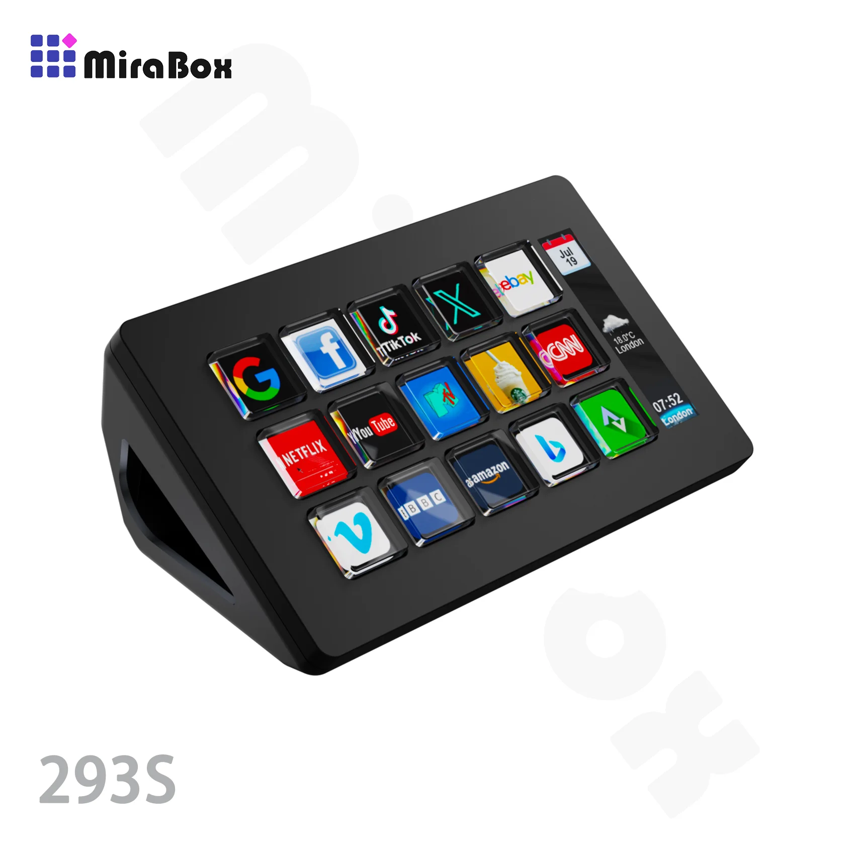Mirabox 293S Stream Deck 15 LCD Keys Button Live Console Mini
