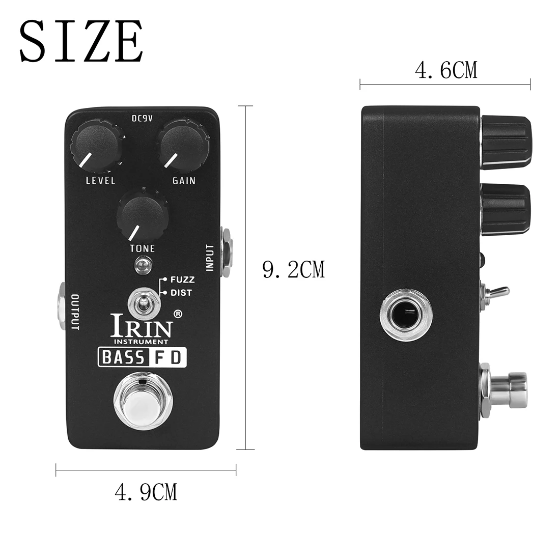 IRIN RS-22 BASS FD المؤثر الغيتار الكهربائي باس تأثيرات دواسة مقشر سبائك الألومنيوم الغيتار الكهربائي باس الملحقات #4