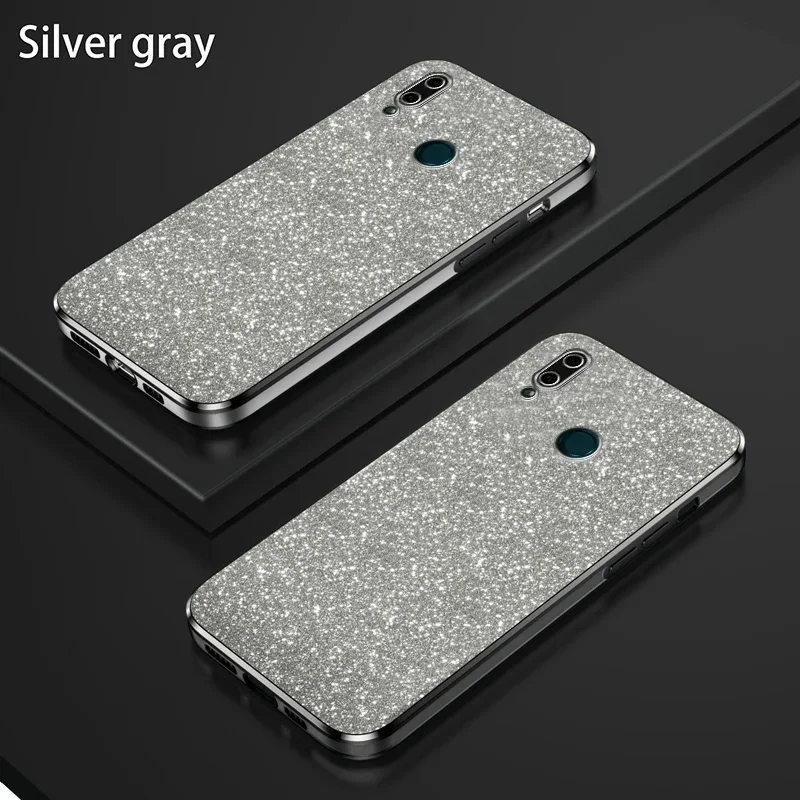 For Huawei Y9 2019 Case Huawei Y9 2019 Phone Case JKM-LX1 JKM-LX2 LX3 Luxury Gradient Glitter Plating Silicone Back Cover Funda