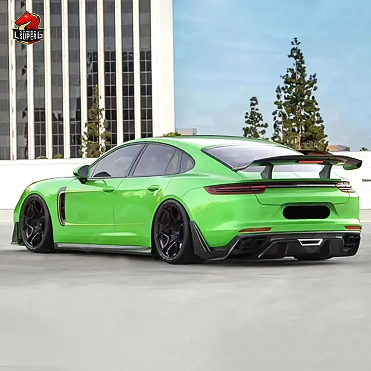 Atualizar spoiler de carbono forjado estilo SD para Porsche Panamera 971 spoiler de carbono forjado