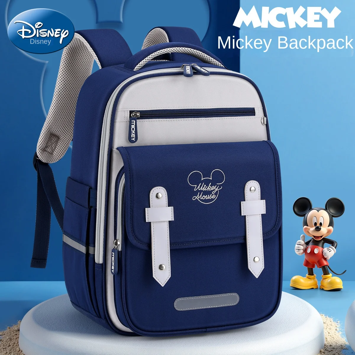 

Disney Mickey Boy School Bag Grade 2-5 Primary Student Shoulder Orthopedic Backpack Large Capacity Light Water Proof Mochilas