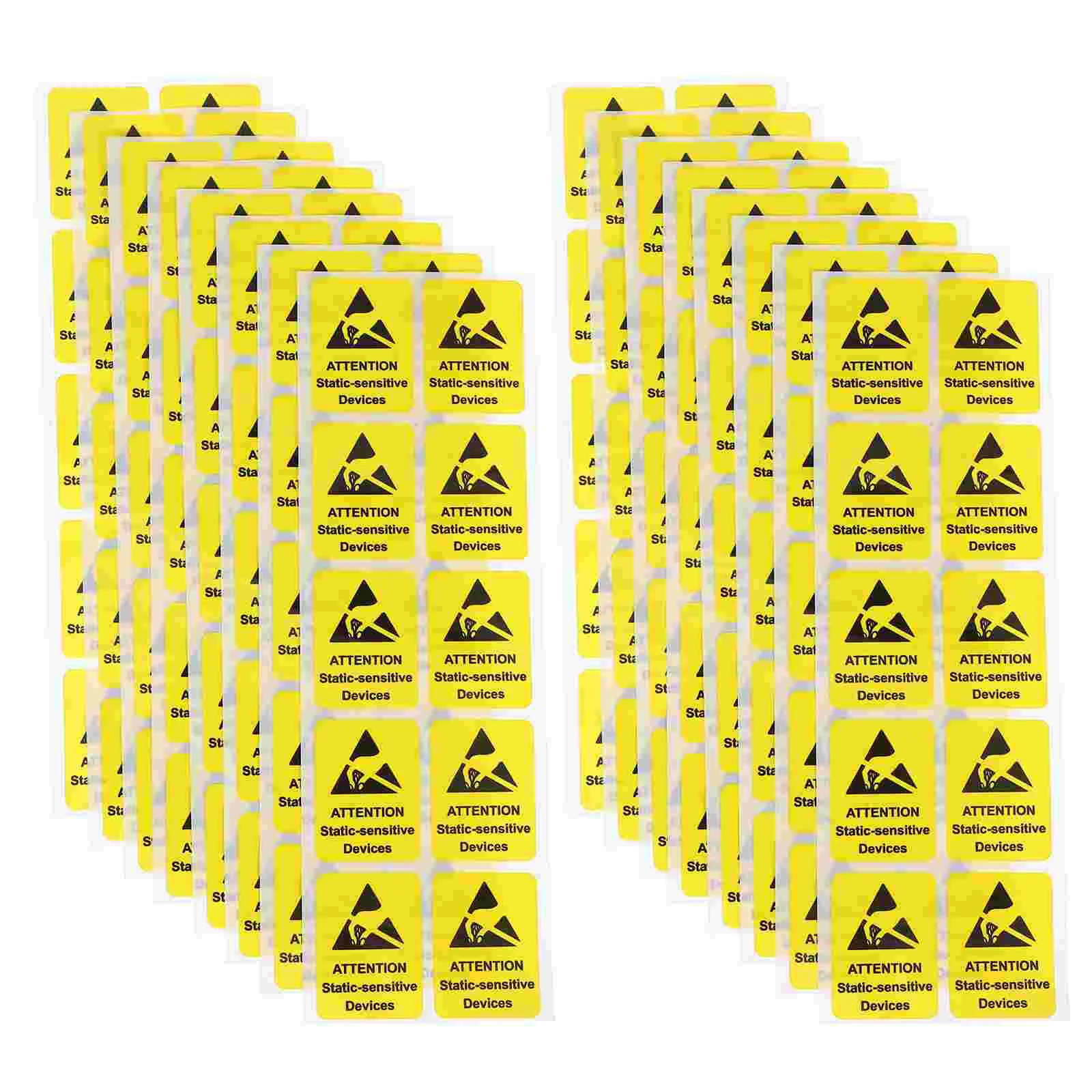 

80 Pcs Detachable Anti-static Label Protection Removable Stickers Warning Caution