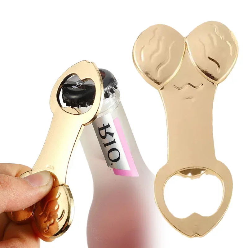 Abridor de botellas de cerveza divertido para fiesta individual de Metal creativo, regalo práctico para fiesta, suministros de Bar novedosos, herramientas de cocina de regalo personalizadas