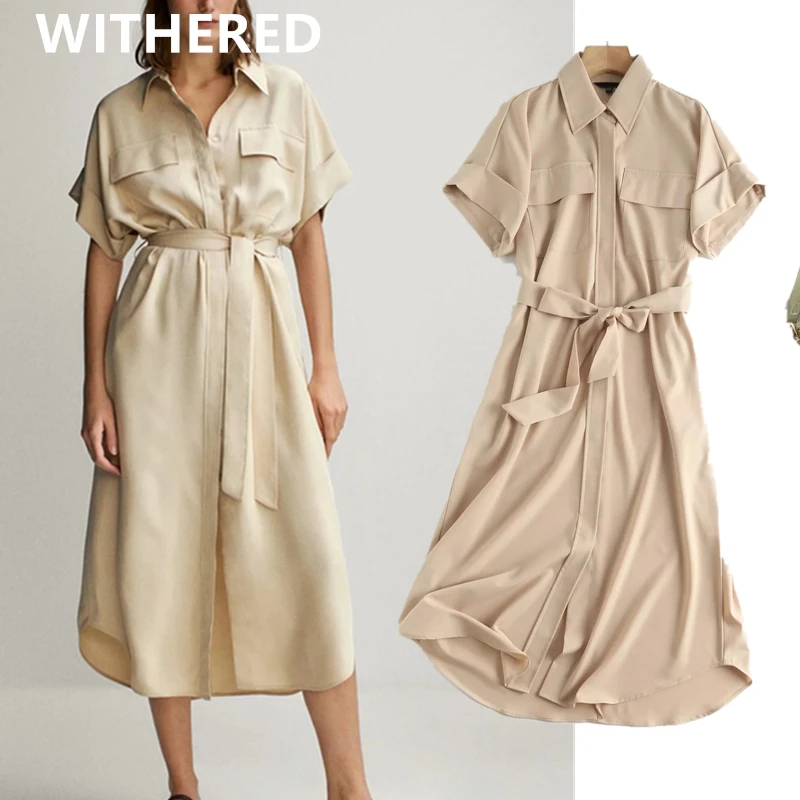 

Jenny&dave Vestidos De Fiesta De Noche England Office Fashion Dress Women Simple Sashes Pocket Long Vestidos Party Midi Dress