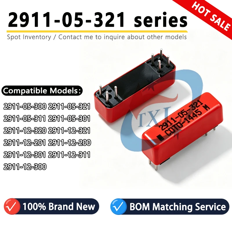 Import-COTO 2911-05-321-300-311-301 2911-12-320-321-201-200-301-311-300 DIP Reed Relay 100% Brand New