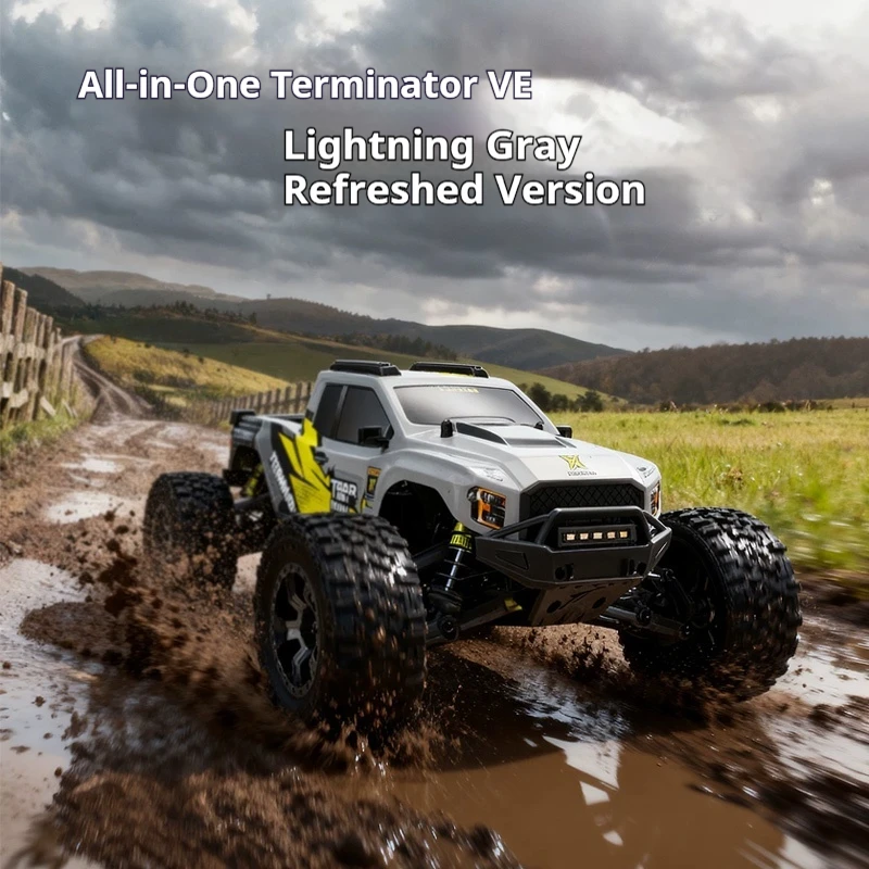 All-Terrain Terminator V2 Brushless 4WD RC Monster Truck Electric Off Road Remote Control Hobby Model Car