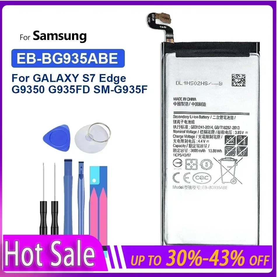 EB-BG930ABE EB-BG935ABE Battery for Samsung Galaxy S7 G930 G930F SM-G9300 S7 Edge S7edge G935 G935FD SM-G935F Li-ion Replacement