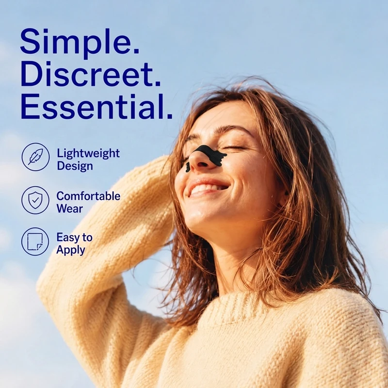 High Performance Nasal Strips | Easier Breathing, Less Snoring | Designed for Athletes,Sweatproof