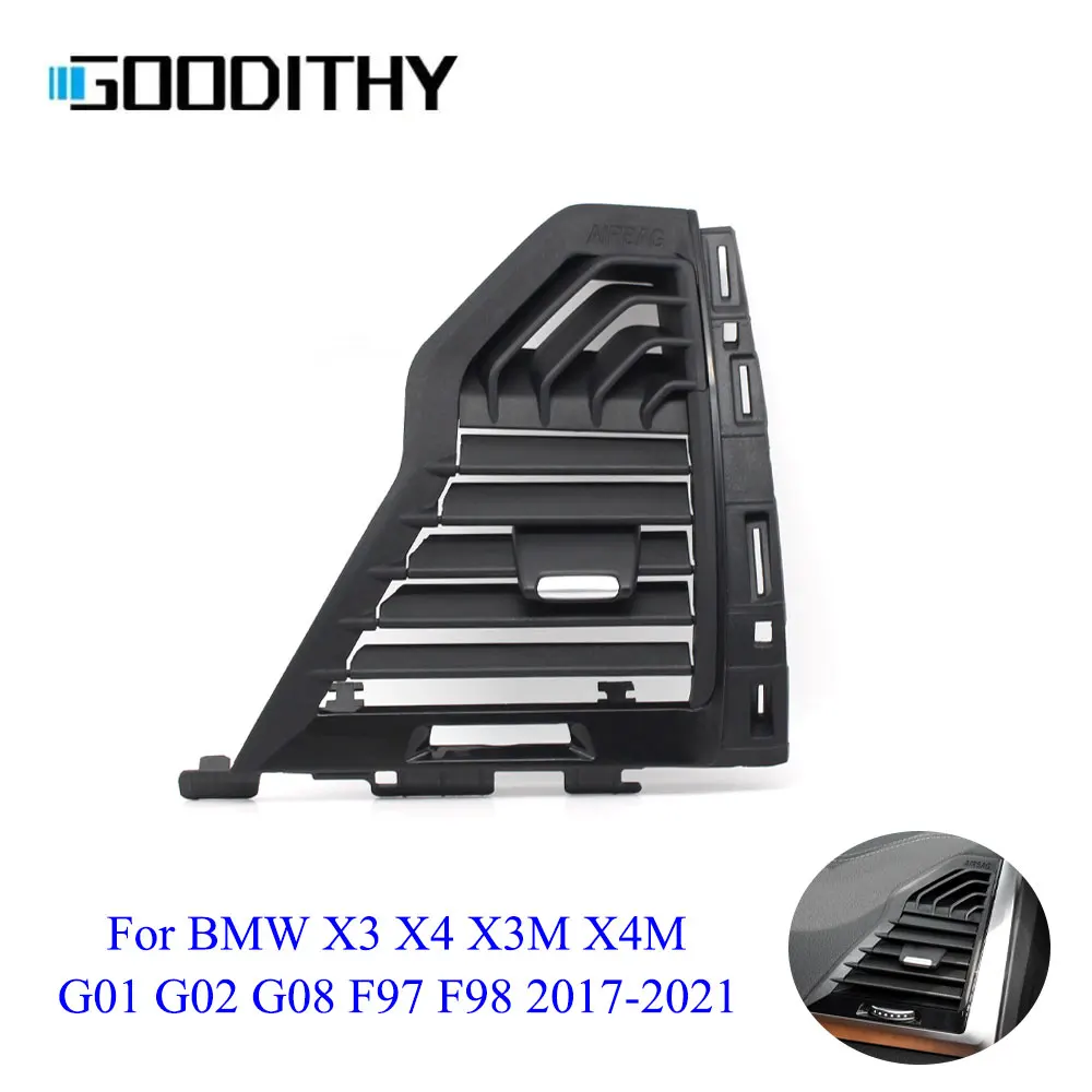 

Car Front Air Conditioning Passenger Side AC Vent Outlet Grille Panel Cover For BMW X3 X4 X3M X4M G01 G02 G08 F97 F98 2017-2021