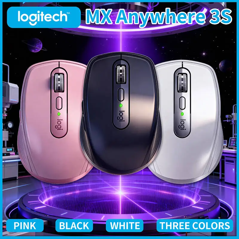

Logitech MX Anywhere 3S Wireless Mouse, Fast Charging, 70-Day Long Battery Life, Ultra-Quiet Clicks