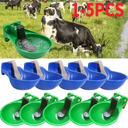 1-5PCS Automatic Cattle Drinker Sheep Water Bowl With Valve Plastic Drinking Bowl Cow Water Tank Farm Equipment Livestock Tool