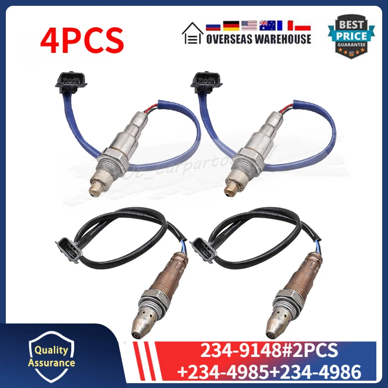 4Pcs Oxygen Sensor For Infiniti QX60 Nissan Altima Murano Pathfinder Upstream & Downstream 234-9148 234-4985 234-4986 226A04LA0A