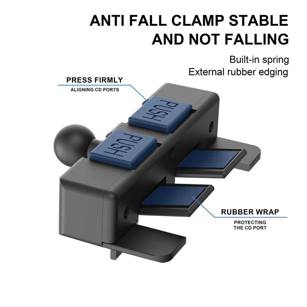 Universal Car Tablet Holder Auto CD Slot Mount - Adjustable Stand for iPad Pro/Air/Mini 10.9, 4-11" Samsung Tablet, GPS & Phone