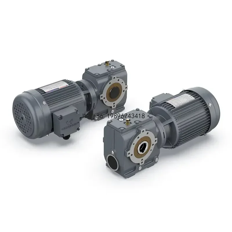 Wmwmnu for WANSHSIN K Series Geared Motor With Encoder Worm Speed Reducer Transmission Gearbox Helical Bevel Geared Motor