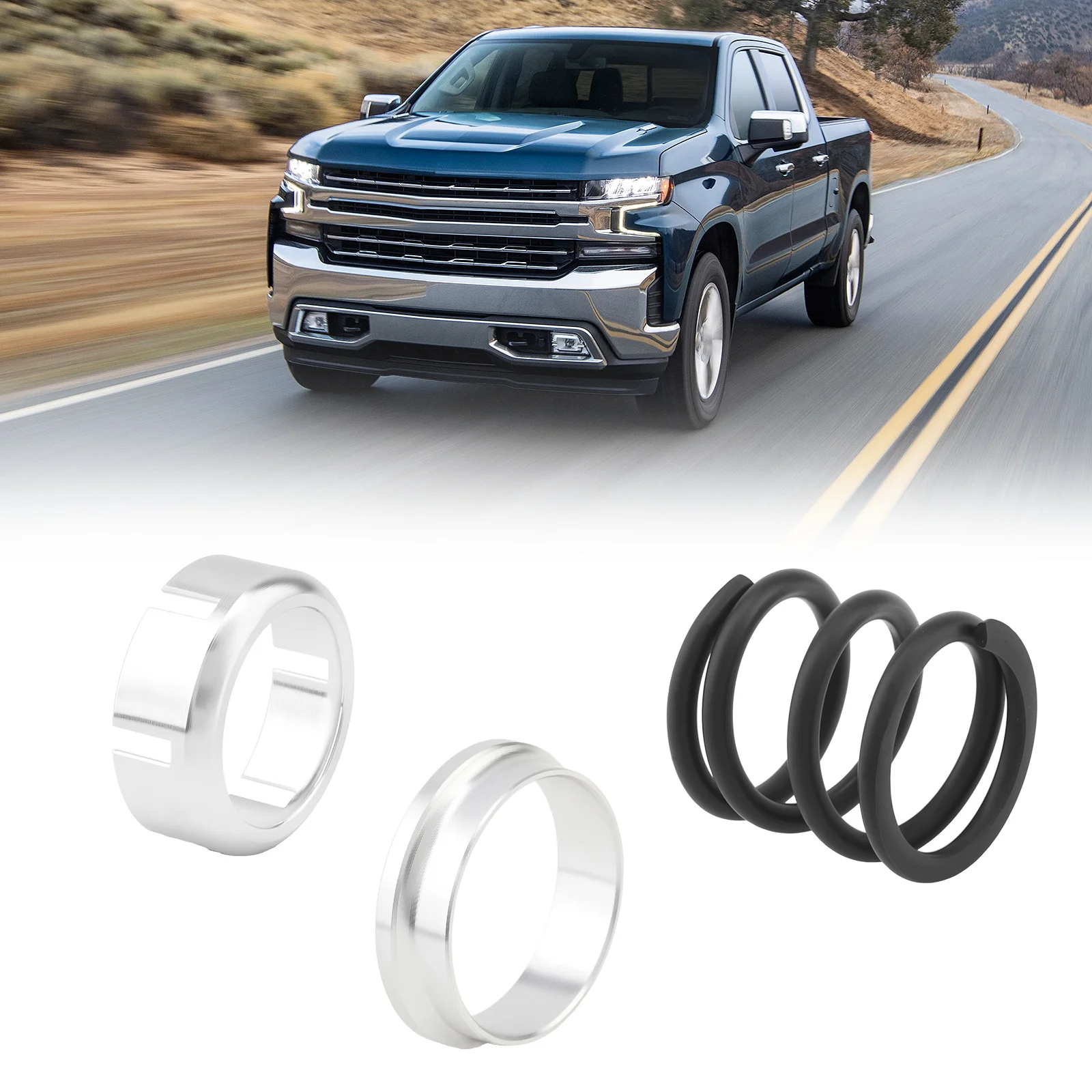 

3pcs Smooth Tilt Steering Column Bearing Kit Fit for Ford F Series 1972-2002 Trucks Aluminum Alloy Stable Steering Column Mount