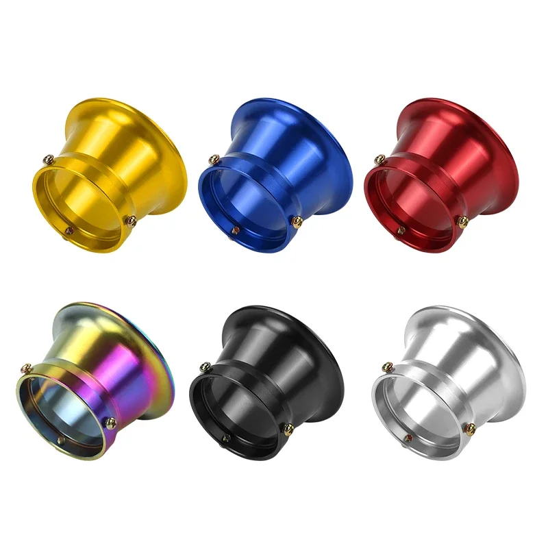 ONLEEYPP Motocyklowy Aluminiowy Filtr Powietrza 50mm Interfejs Filtra Powietrza Do Motocykli Terenowych Karburator Kielich Filtra Akcesoria Motocrossowe