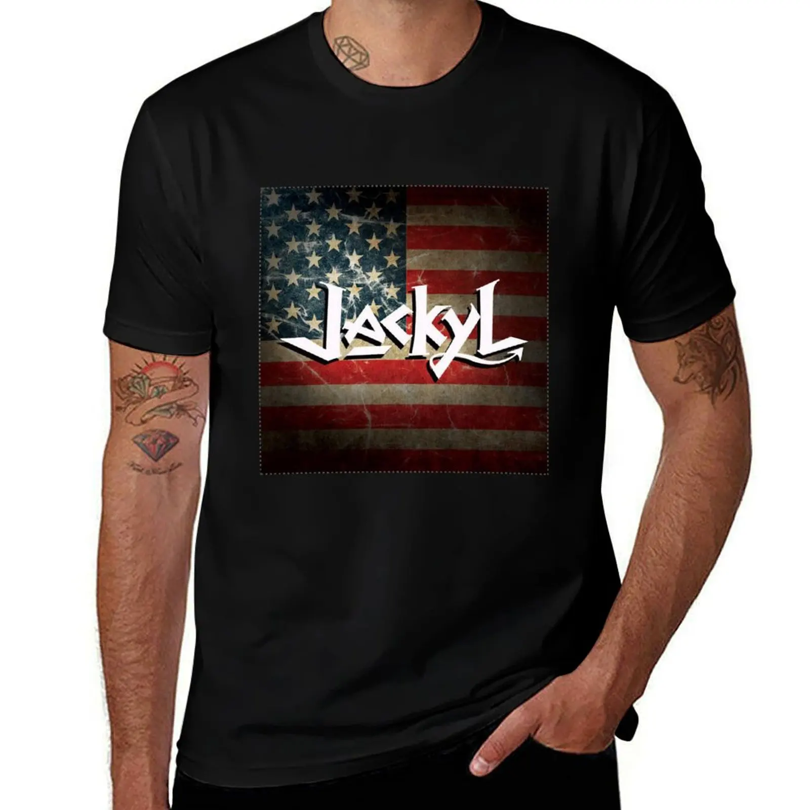 jackyl us 2022 tour T-Shirt for a boy kawaii clothes mens cotton t shirts