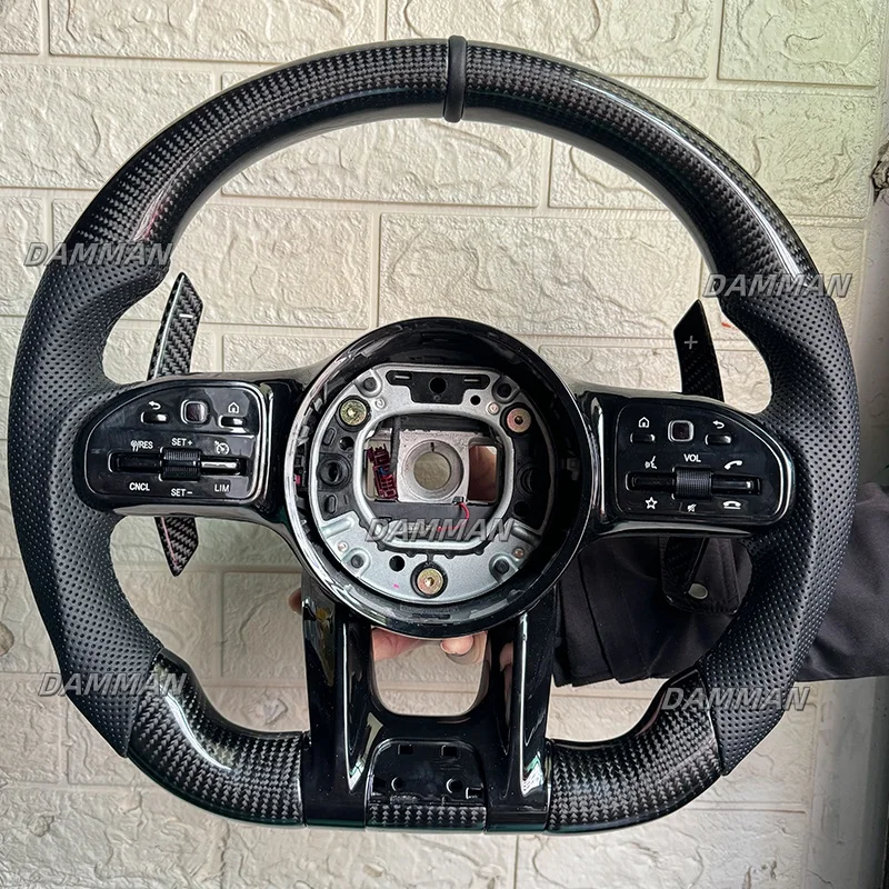 Customized Steering Wheel Fit For Mercedes Benz AMG W205 W204 G55 G500 W212 W463 C63 S63 C63S  CLS63 E63 CLE GLC GLA A B C E S G