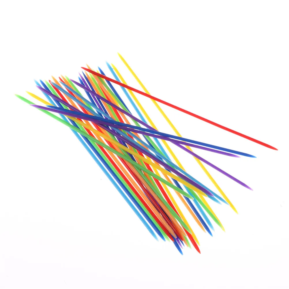 【New】30pcs/set Classic Plastic Pick Up Sticks Set Traditional Game Toy