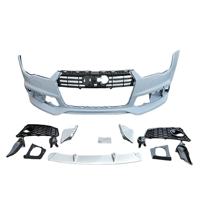 

For 16-18 Audi A7/S7 upgrade RS7 front bumper assembly grille rear spoiler upgrade accessories