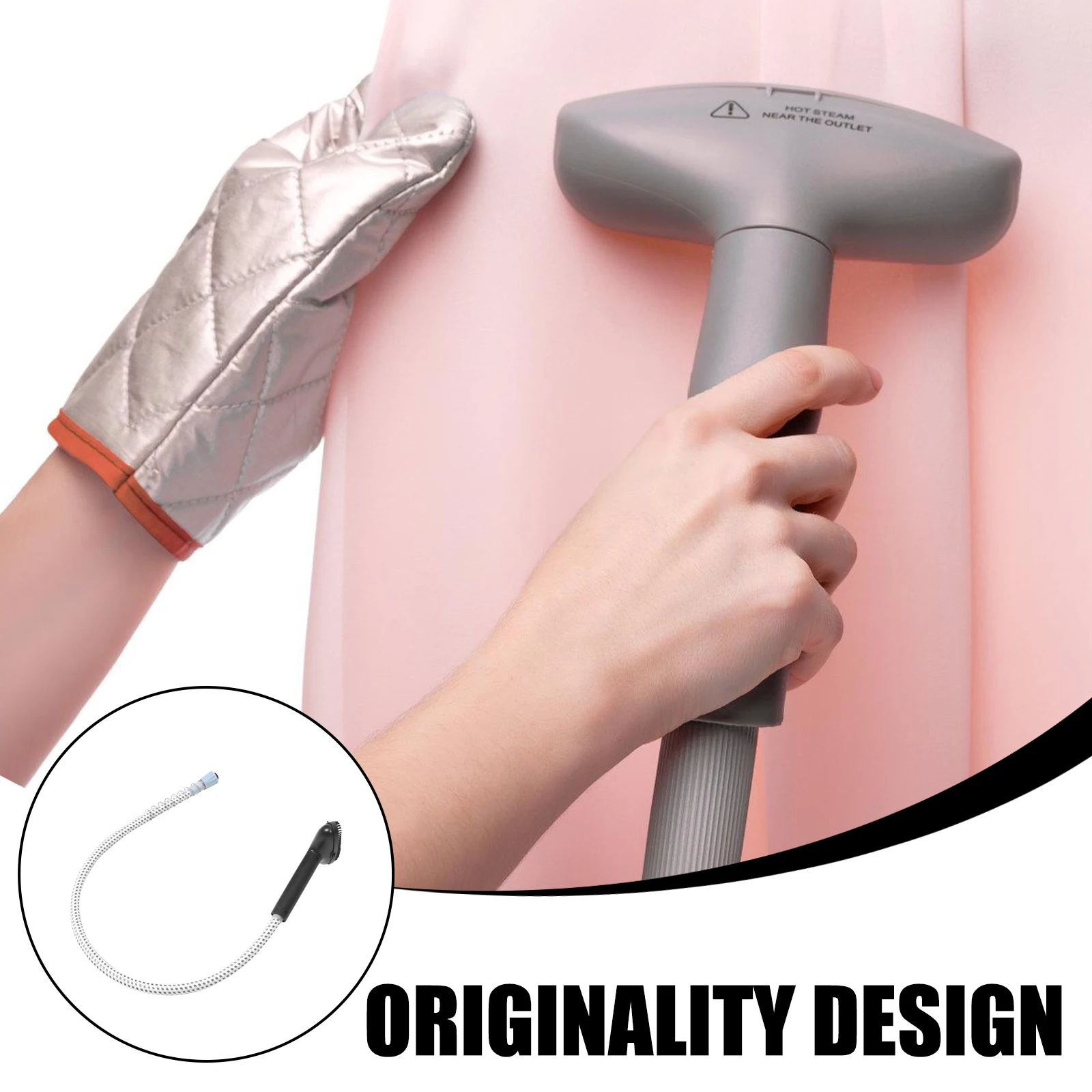 

Steam Iron Hose Replacement for Garment Steamer Clothes Duct Tube Heat Resistant Flexible Long Lasting Steam Pipe Accessories