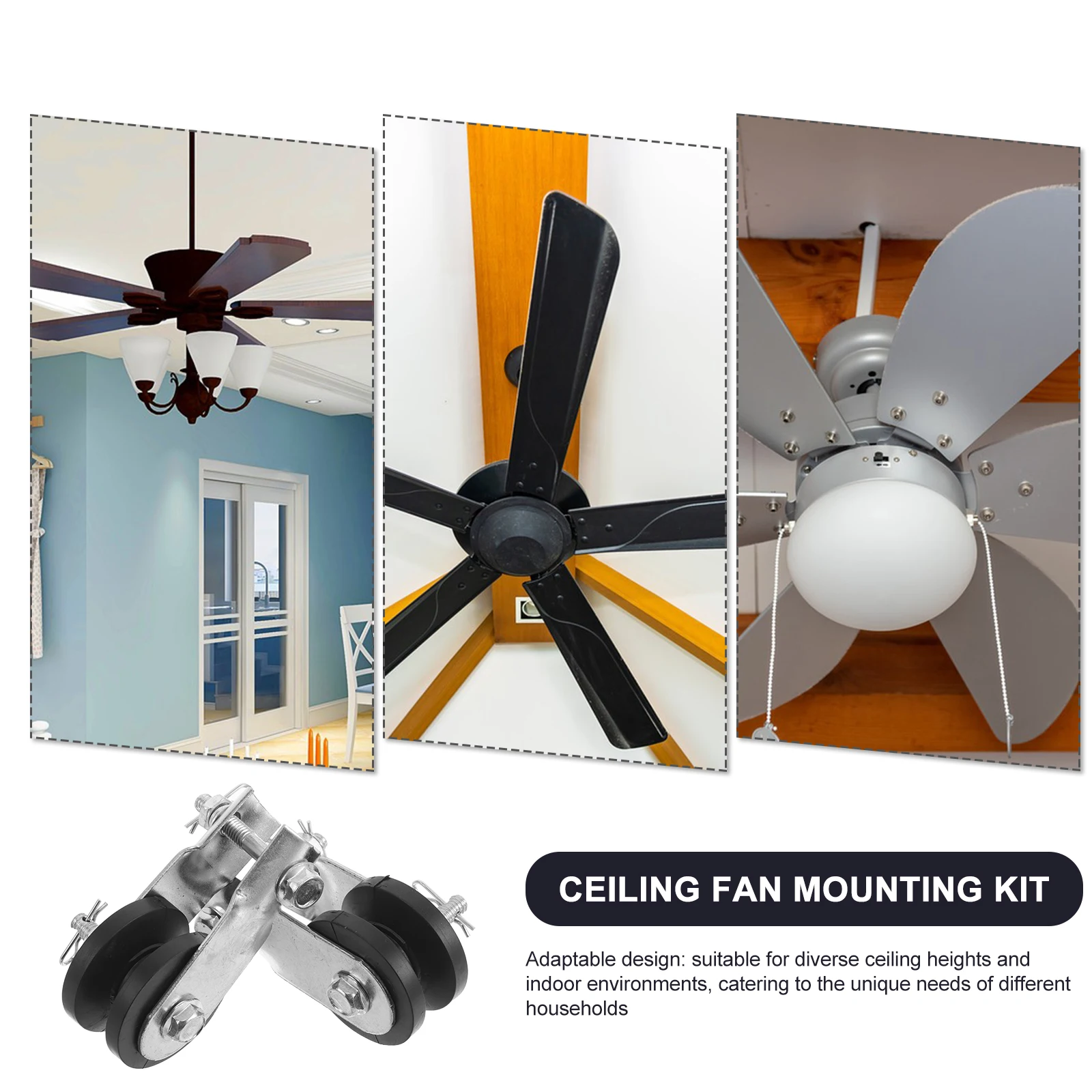 

2pcs Light Fixing Clip Pulley Bracket Mount Install Kit Iron Accessories Parts Brace Replacement Hook Strong