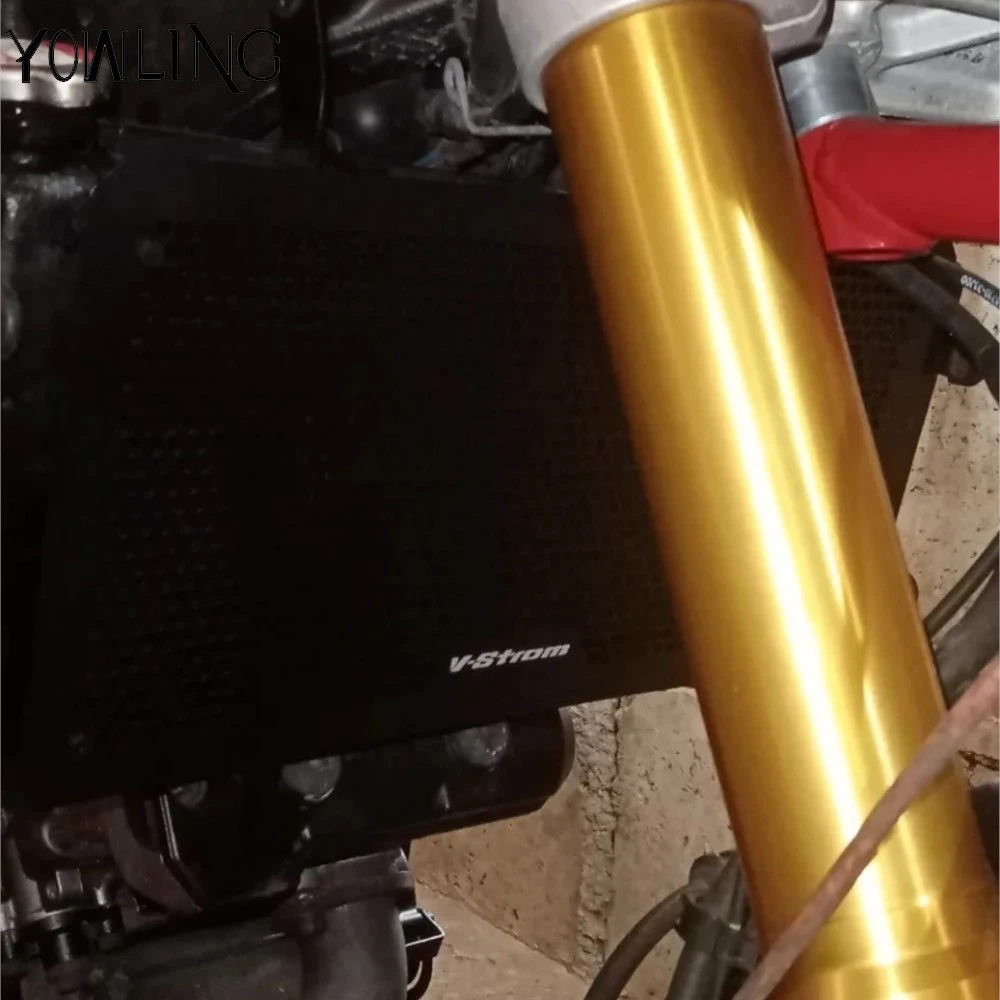 لسوزوكي فولت ستروم DL1000XT 2013-2019 دراجة نارية المبرد الحرس خزان مصبغة درع المحرك برودة الحافة حامي غطاء شبكي #2