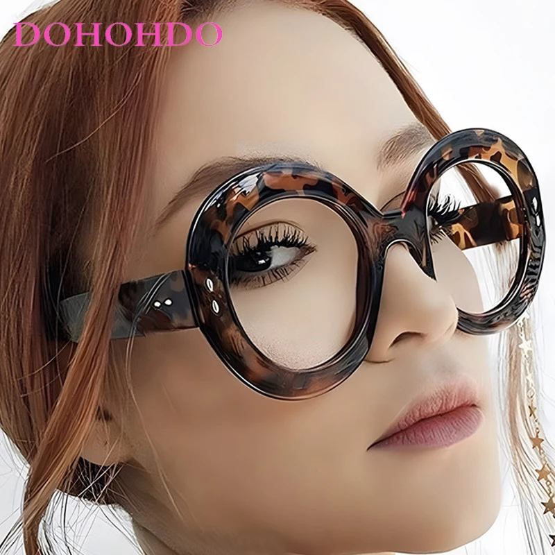 

Vintage Trendy Oversized Round Frame Women Sunglasses Brand Designer Sunglass Men Driving Shades Travel Eyeglasses UV400 Очки
