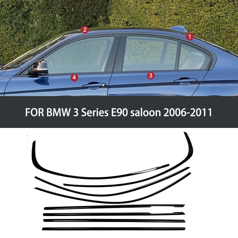 

FIT For BMW 3 Series E90 saloon 2006-2011 E46 1998-2005 Stainless steel Exterior Window Molding Strip Sill side Cover Trim